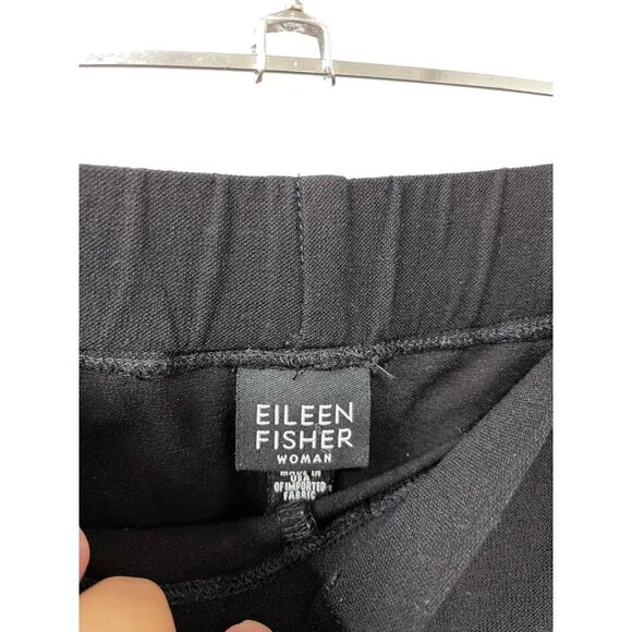 EILEEN FISHER STRETCH PONTE SLIM PANTS PULL ON  BLACK VISCOSE SZ 1X - Picture 4 of 6